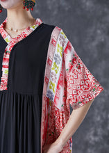 Load image into Gallery viewer, Bohemian Colorblock Ruffled Patchwork Cotton Maxi Dresses Summer