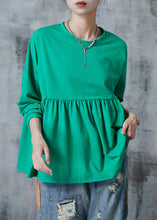 Load image into Gallery viewer, Bohemian Green Oversized Cotton Sweatshirts Top Fall