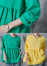 Load image into Gallery viewer, Bohemian Green Oversized Cotton Sweatshirts Top Fall