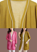 Load image into Gallery viewer, Bohemian Matcha Colour V Neck Ice Size Knit Cardigans Long Sleeve