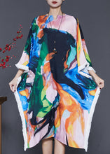 Load image into Gallery viewer, Bohemian Oversized Tie Dye Cotton Dress Summer