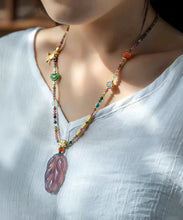 Load image into Gallery viewer, Bohemian Rainbow Beading Sweater Tassel Graduated Bead Necklace