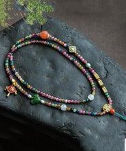 Load image into Gallery viewer, Bohemian Rainbow Beading Sweater Tassel Graduated Bead Necklace