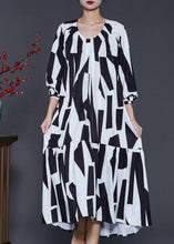 Load image into Gallery viewer, Bohemian White Oversized Print Chiffon Dresses Spring