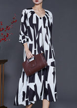 Load image into Gallery viewer, Bohemian White Oversized Print Chiffon Dresses Spring