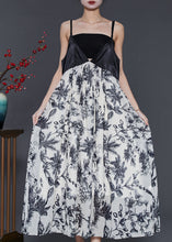 Load image into Gallery viewer, Bohemian White Print Patchwork Chiffon Bustier Top Dress Summer