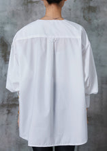 Load image into Gallery viewer, Bohemian White Tasseled Cotton Oriental Shirt Tops Spring