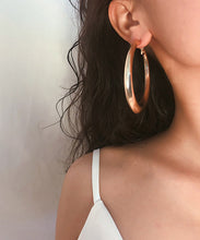 Load image into Gallery viewer, Boho Gold Metal Round Hoop Earrings