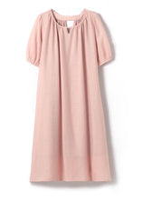 Load image into Gallery viewer, Boho Pink O-Neck Hollow Out Cotton Dresses Summer