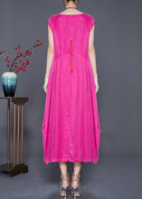 Load image into Gallery viewer, Boho Rose O-Neck Draping Silk Beach Dress Summer