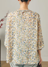 Load image into Gallery viewer, Boho Ruffled Print Chiffon Shirt Tops Summer