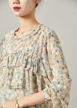 Load image into Gallery viewer, Boho Ruffled Print Chiffon Shirt Tops Summer