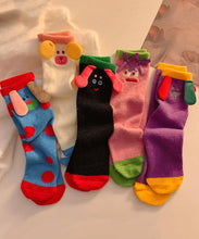 Load image into Gallery viewer, Boutique Cute And Funny Warm Plush Mid length Socks