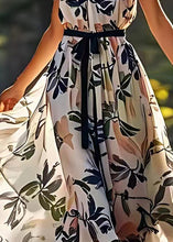 Load image into Gallery viewer, Boutique Print Loose Silk Spaghetti Strap Dress Summer