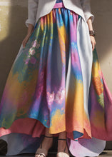 Load image into Gallery viewer, Boutique V Neck Print Wrinkled Patchwork Silk Long Dress Summer