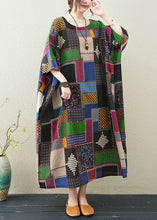 Load image into Gallery viewer, Casual Colorblock O-Neck Print Maxi Dress Summer