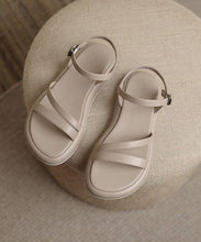 Load image into Gallery viewer, Casual Khaki Buckle Strap Splicing Water Sandals Peep Toe