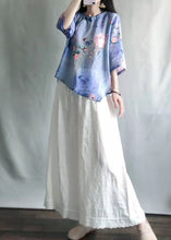 Load image into Gallery viewer, Casual Light Green O-Neck Print Shirts And Maxi Skirts Two Pieces Set Summer