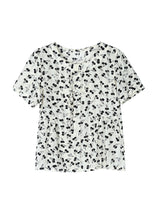 Load image into Gallery viewer, Casual O-Neck Tasseled Print Chiffon Blouses Summer