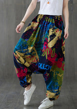 Load image into Gallery viewer, Casual Red Print Tie Waist Wide Leg Pants