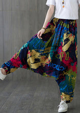 Load image into Gallery viewer, Casual Red Print Tie Waist Wide Leg Pants