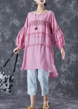 Load image into Gallery viewer, Casual Rose Oversized Patchwork Cotton Robe Dresses Summer