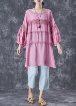 Load image into Gallery viewer, Casual Rose Oversized Patchwork Cotton Robe Dresses Summer