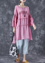 Load image into Gallery viewer, Casual Rose Oversized Patchwork Cotton Robe Dresses Summer