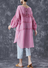 Load image into Gallery viewer, Casual Rose Oversized Patchwork Cotton Robe Dresses Summer