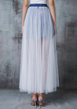 Load image into Gallery viewer, Casual White Wear On Both Sides Tulle Holiday Skirts Summer