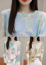 Load image into Gallery viewer, Chain Print Patchwork Silk Cotton Top O Neck Long Sleeve