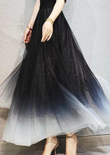 Load image into Gallery viewer, Chic Gradient Black Exra Large Hem Tulle Skirts Spring