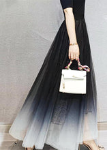 Load image into Gallery viewer, Chic Gradient Black Exra Large Hem Tulle Skirts Spring