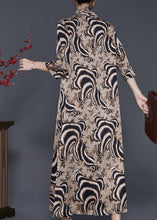 Load image into Gallery viewer, Chic Khaki Asymmetrical Leopard Print Silk Dresses Summer