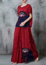 Load image into Gallery viewer, Chic Mulberry Embroidered Patchwork Silk Women Sets 2 Pieces Summer