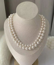 Load image into Gallery viewer, Chic White Sterling Silver Pearl Graduated Bead Necklac Two Piece Set