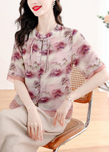 Load image into Gallery viewer, Chinese Style Green Tasseled Print Linen Two Pieces Set Summer