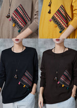 Load image into Gallery viewer, Chocolate Patchwork Knit Loose Sweaters O-Neck Spring