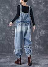 Load image into Gallery viewer, Classy Blue Oversized Patchwork Denim Jumpsuit Summer