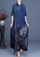 Load image into Gallery viewer, Classy Black metal Patchwork Oriental Long Dress Summer