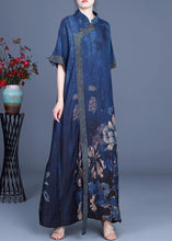 Load image into Gallery viewer, Classy Black metal Patchwork Oriental Long Dress Summer