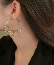 Load image into Gallery viewer, Classy Gold Copper Multilayer C Shapes Hoop Earrings