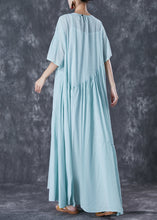 Load image into Gallery viewer, Classy Light Green Oversized Exra Large Hem Cotton Dress Summer