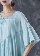 Load image into Gallery viewer, Classy Light Green Oversized Exra Large Hem Cotton Dress Summer