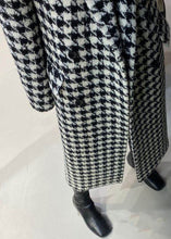 Load image into Gallery viewer, Classy Notched Pockets Double Breast Plaid Woolen Coat Fall