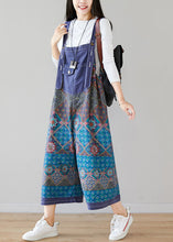 Load image into Gallery viewer, Classy Purple Oversized Print Cotton Jumpsuit Wide Leg Pants Spring