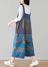 Load image into Gallery viewer, Classy Purple Oversized Print Cotton Jumpsuit Wide Leg Pants Spring