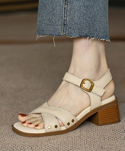 Load image into Gallery viewer, Comfy Brown Cross Strap Peep Toe Sandals Shoes