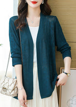 Load image into Gallery viewer, DIY Blackish Green V Neck Thin Knit Cardigans Long Sleeve