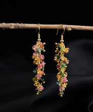 Load image into Gallery viewer, DIY Rainbow Sterling Silver Overgild Gravel Drop Earrings